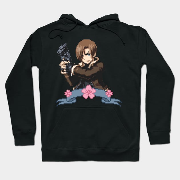 Leon Kennedy Pixel Design Hoodie by AlleenasPixels